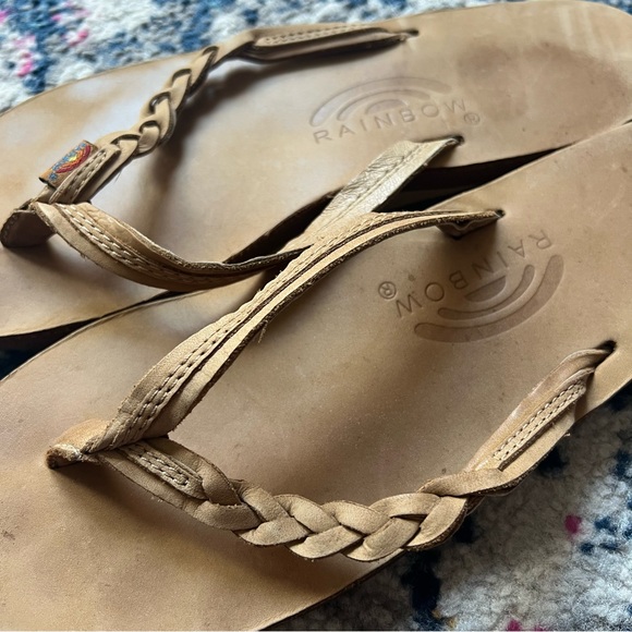 RAINBOW | Flirty Braidy Womens Flip Flops - Picture 4 of 11